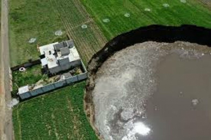 Huge sinkhole