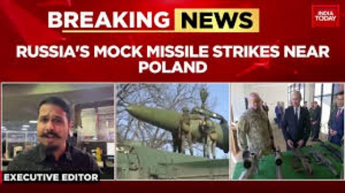 RUSSIA strikes near Poland