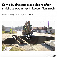 Sinkhole in Pennsylvania