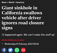 California sinkhole